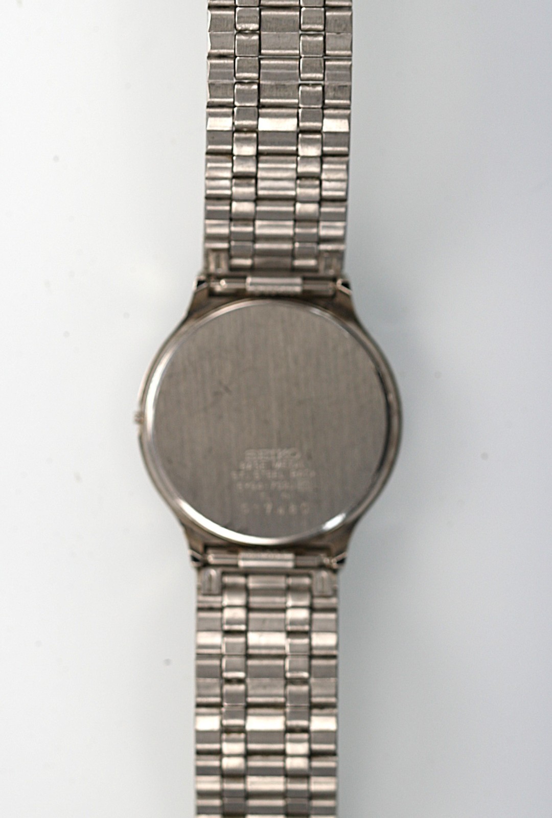 Seiko Watch Men Gold Silver Stainless Steel WR Gray Battery Quartz NON-WORKING