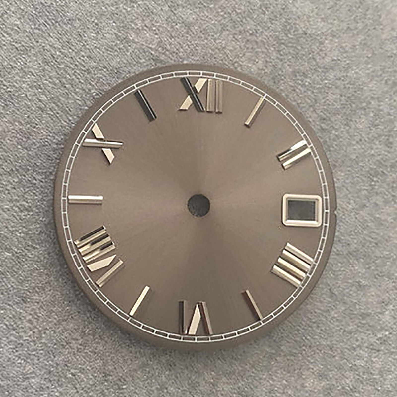 For NH35/36/4R/7S Movement Sun Grain Roman Scale Real Nail Dial 28.5MM