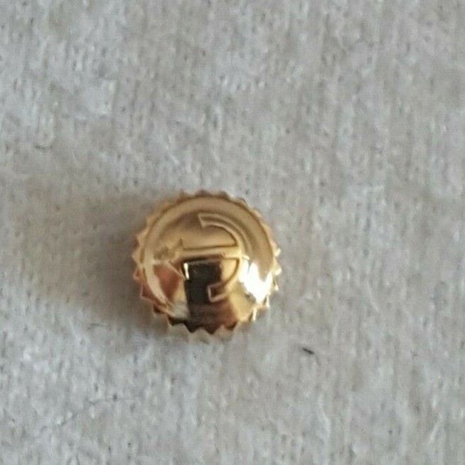 RADO Water Resistant Gold Plated Crown Part Number 48-596