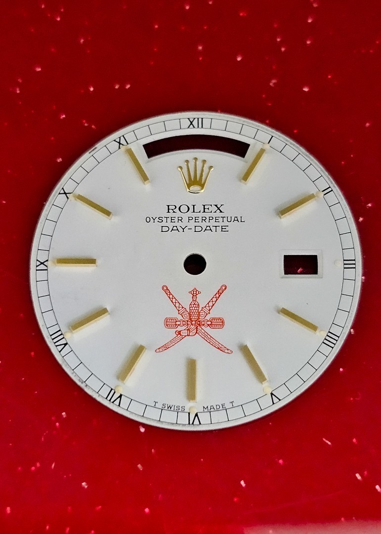 Rolex Oman Day-Date Dial Fits Ref. Cal. Sapphire Glass 3055-3155