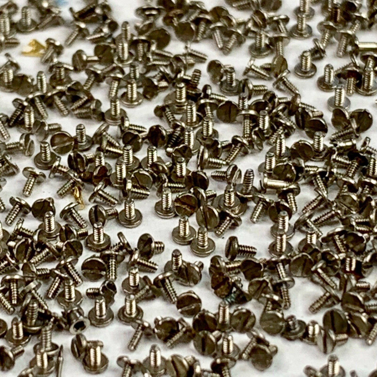 100 Watch Screws Tiny Steampunk Altered Art Parts Watchmaker Lot Repair Wrist B