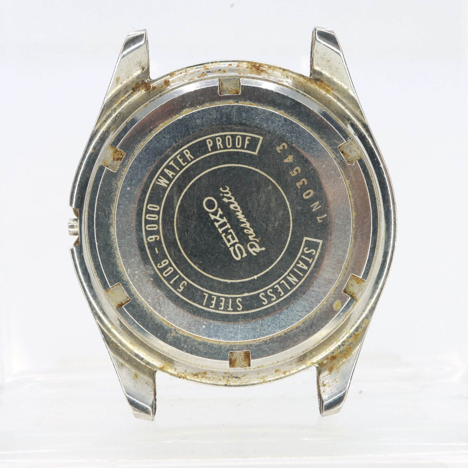 Vintage Seiko Presmatic 5106-9000 Case Stainless Steel Restoration or Projects