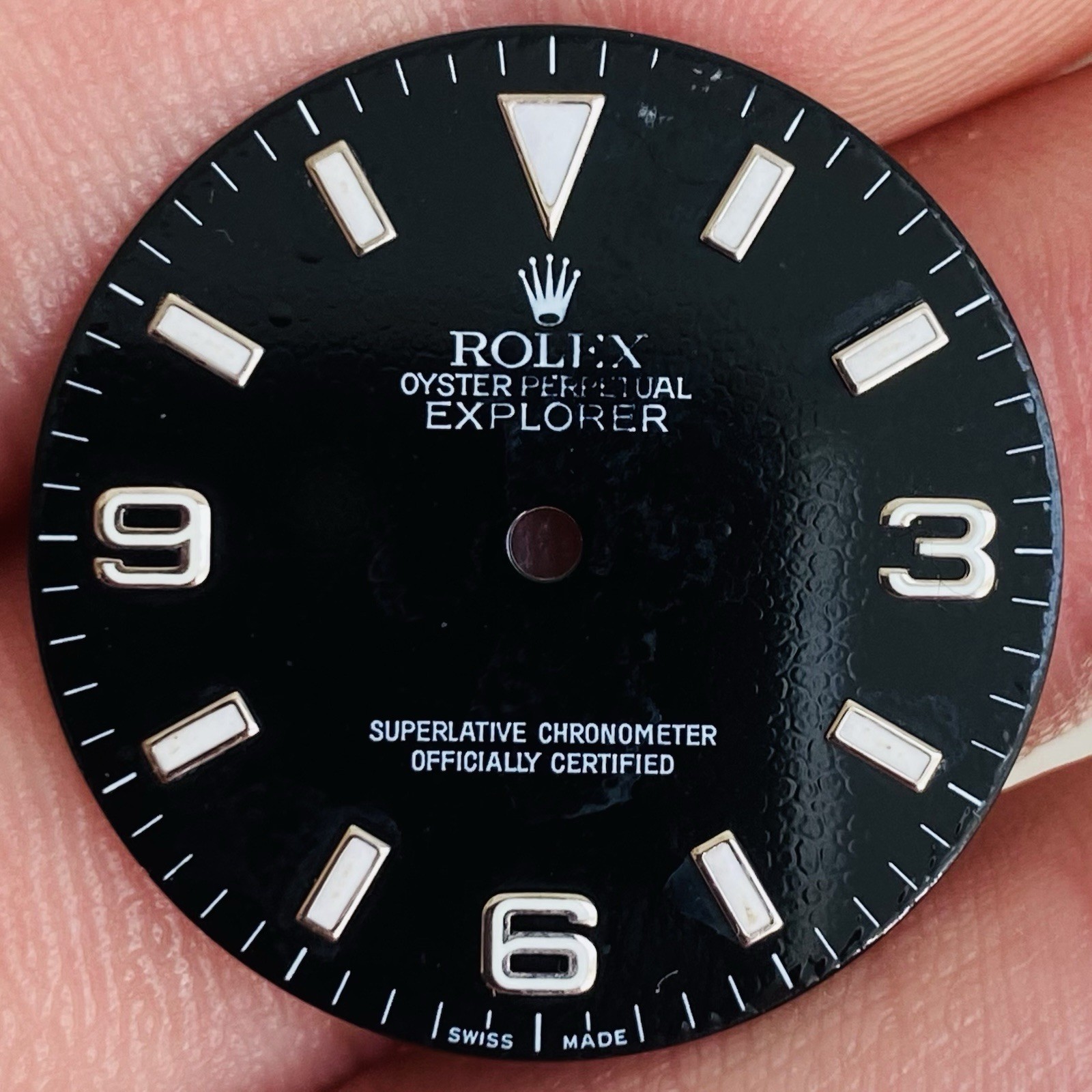 Rolex 3 6 9 Defect Dial Luminova For Explorer 1 36mm Model Ref 114270 & 14270
