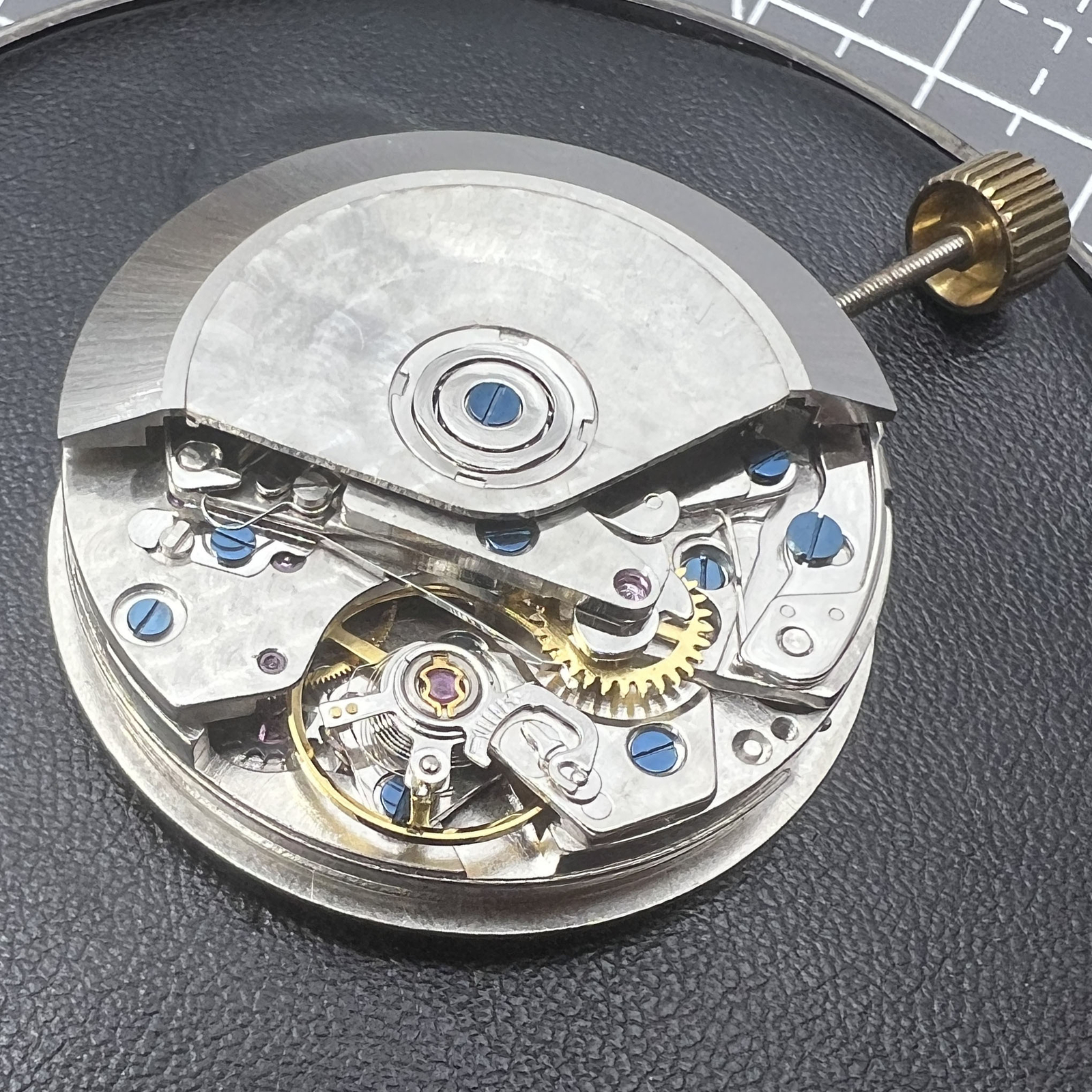 Black Dandong 7753 7750 Automatic Mechanical Movement Small Second@9