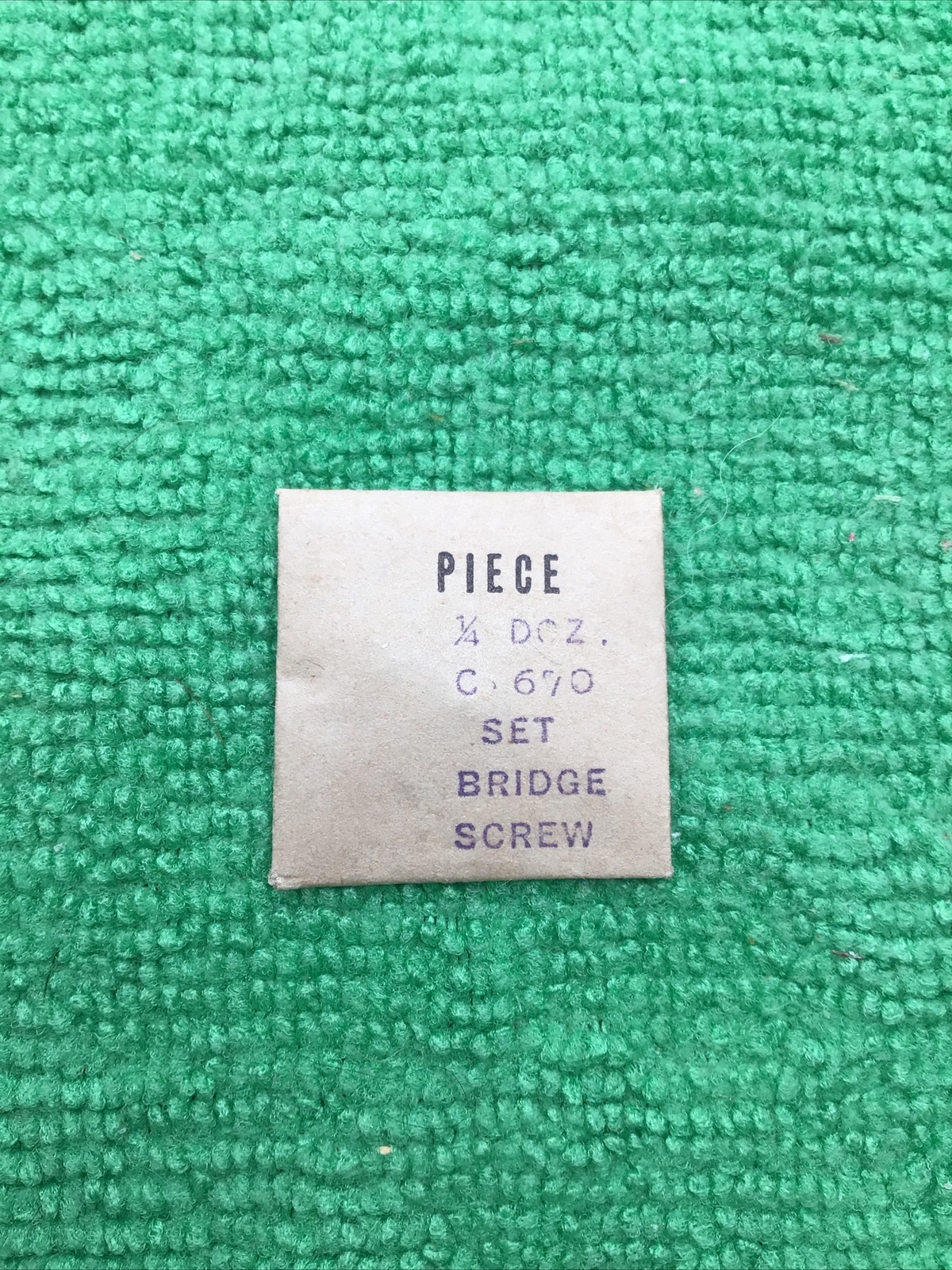 Omega 2602 Screw Part (1 Piece)
