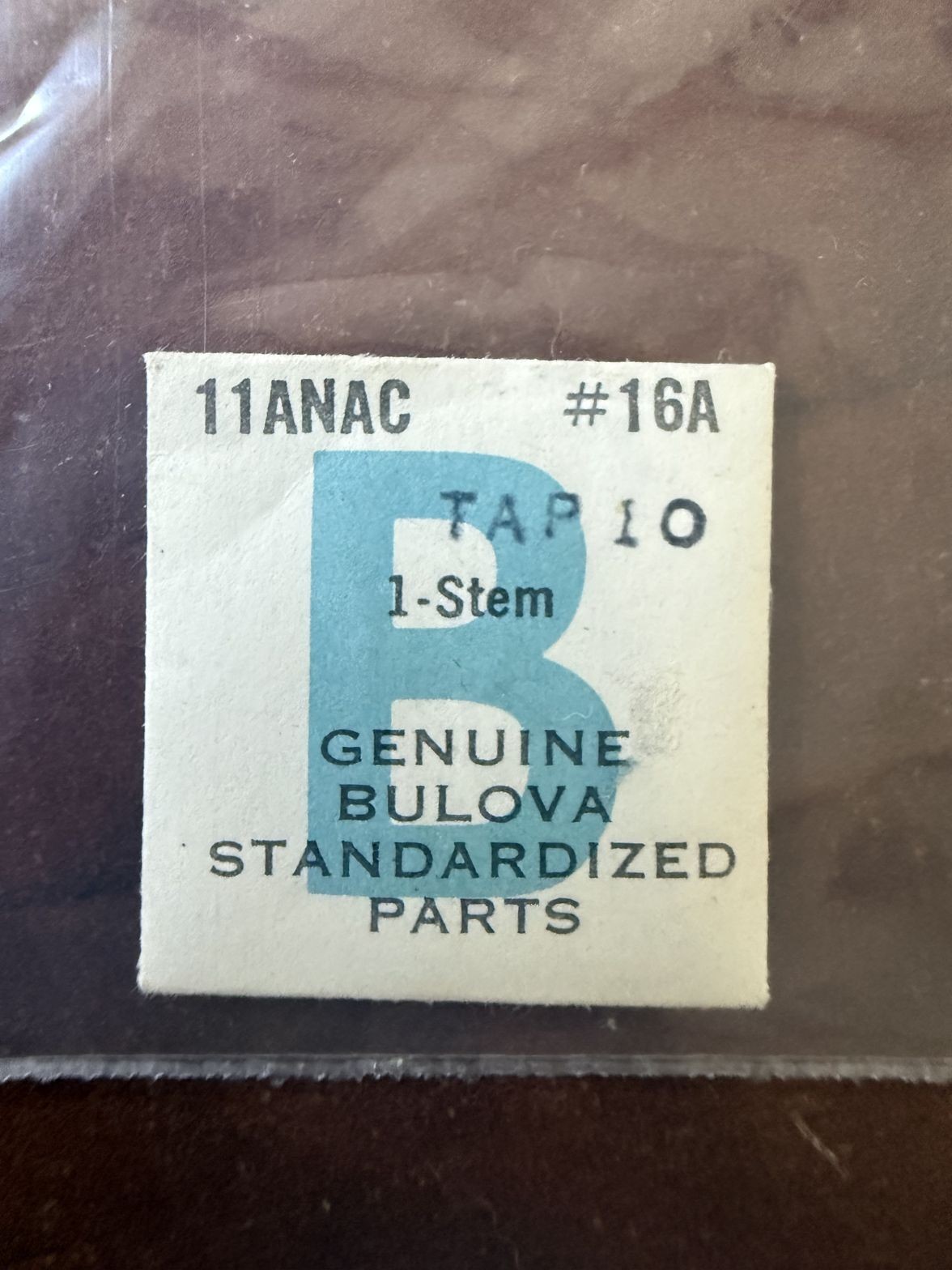Bulova 11ANAC Stem-Long #16A NOS Genuine Vintage Watch Part New Old Stock
