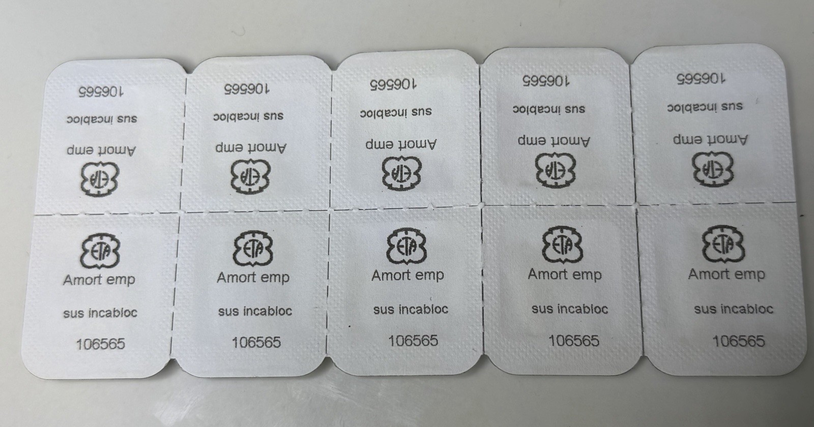 1 Of ETA INCABLOC UNITAS 6497, 6498 KIT UPPER- AND LOWER BLOC Set Original