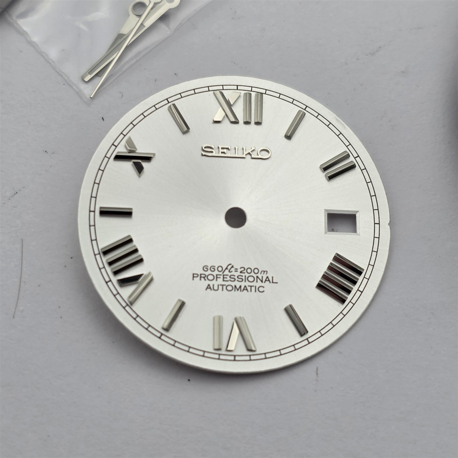 NEW AF SEIKO LEX DATE JUST SILVER ROMAN SS KIT CASE BEZEL GLASS STRAP DIAL CROWN