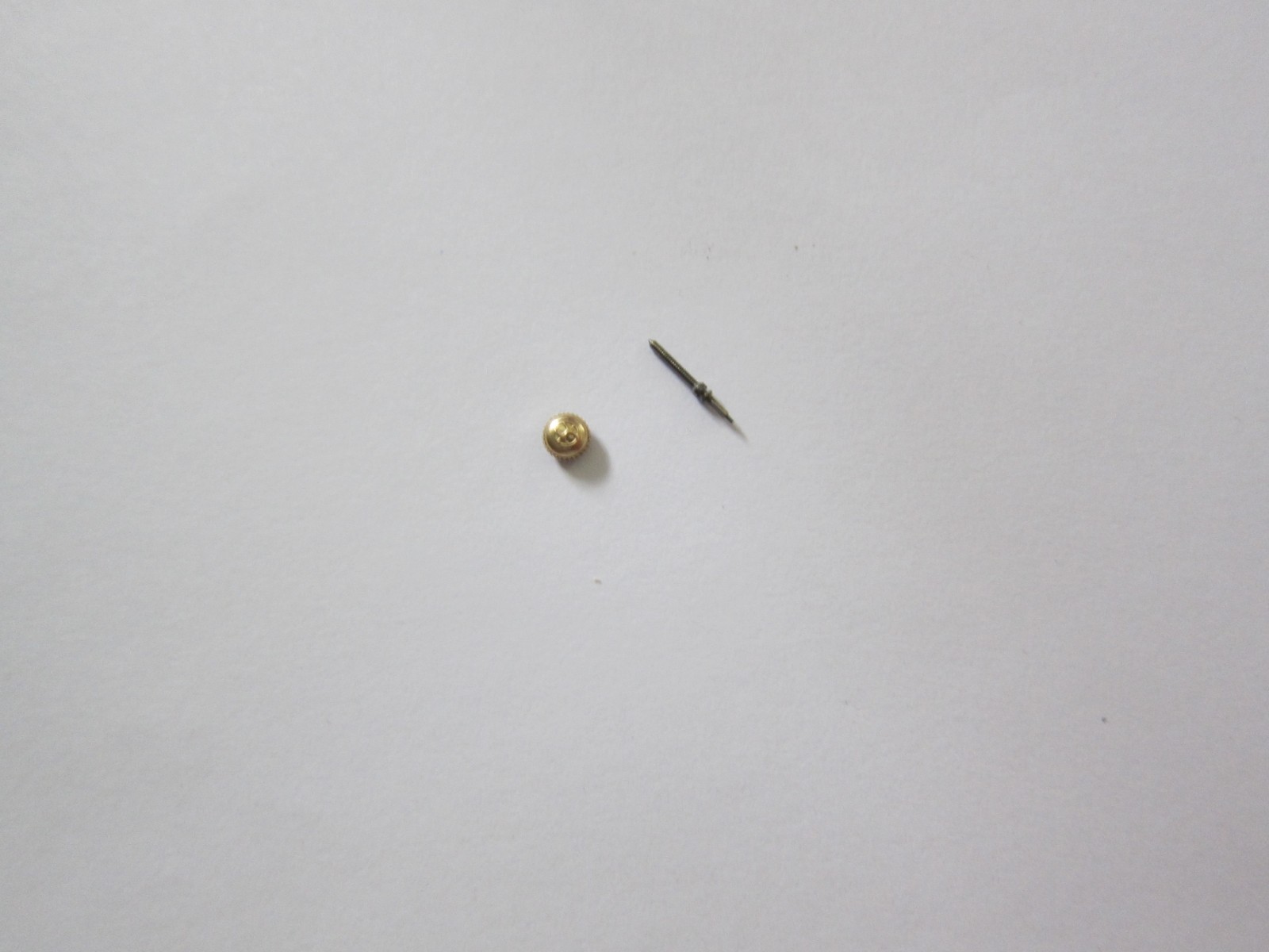 Vintage Hamilton Watch Crown & stem, 4.2 mm, Yellow NOS