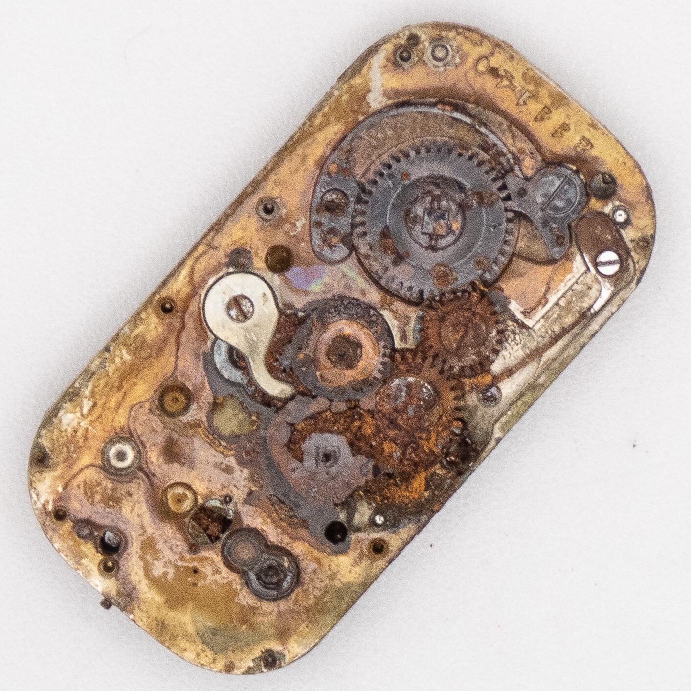 Partial Vintage Agassiz 16-Jewel 5-Adjustment Wristwatch Movement, Parts / Rep