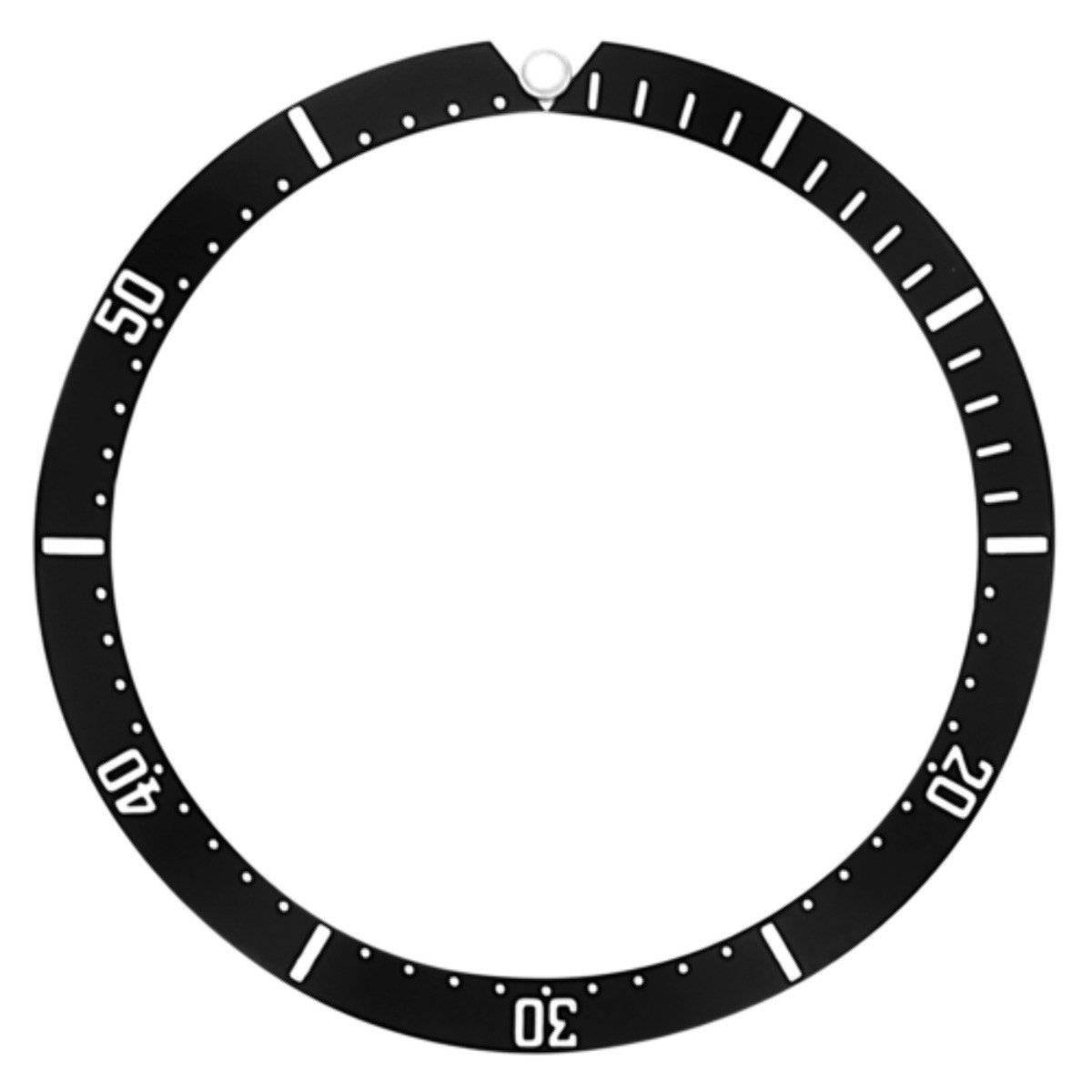 REPLACEMENT BEZEL INSERT BLACK FOR WATCH 37MM X 32MM