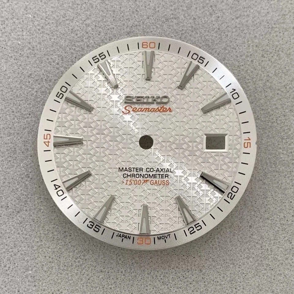 33.5mm Watch Dial Green Luminous Dial Watch Accessories for NH35/NH36 Movement