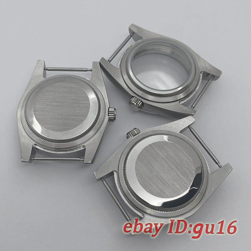 36mm/40mm Brushed watch case fit NH34 NH35 NH36 PT5000 ETA 2824/2836 Miyota 8215