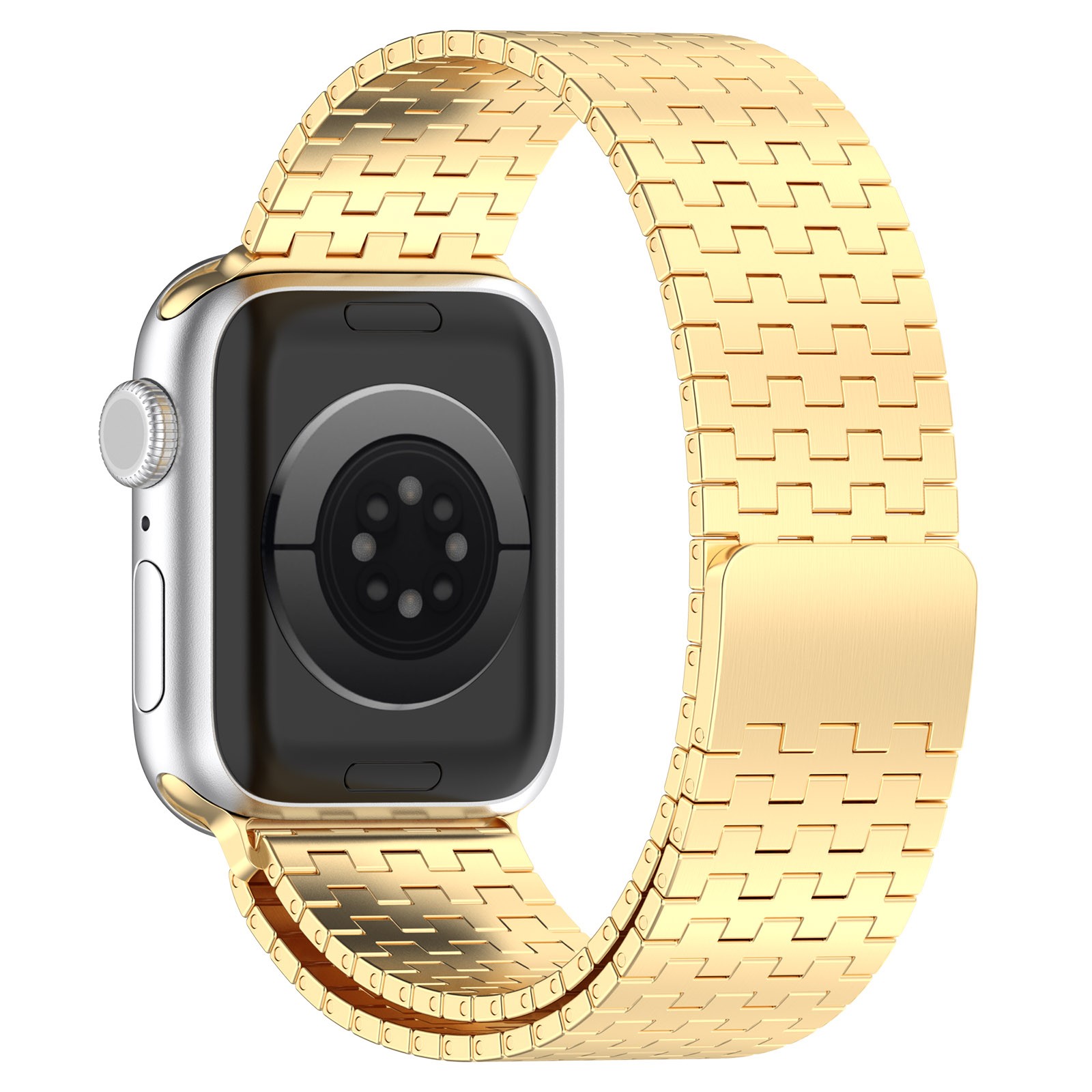 Multi-color Magnetic Adjustable Metal Watch Strap For iWatch 7/6/5/4/3/2/1