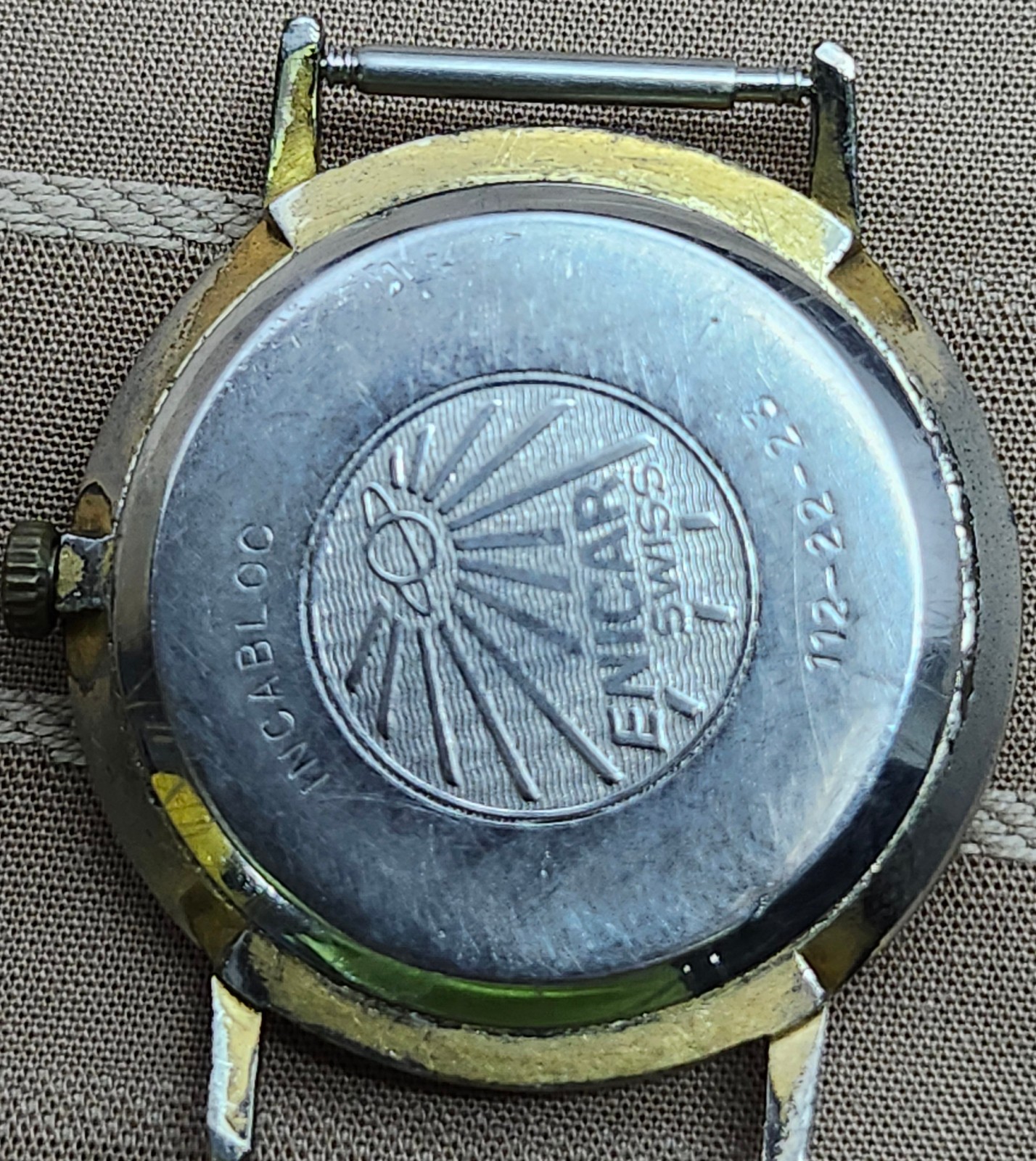 Enicar 112-22-23 Manual Wind Date Swiss Watch AR 1121 Movement – RUNNING
