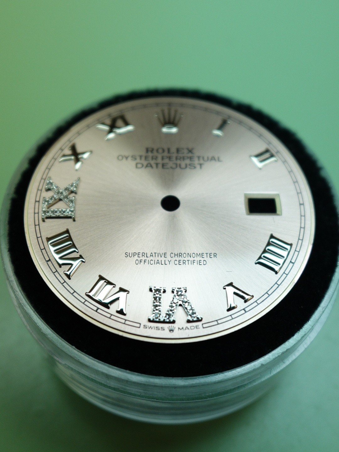 Rolex Custom Pink Diamond Dial w/ Roman Numerals 36mm 126234