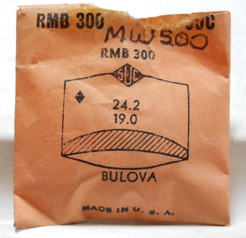 SUC RMB300 Watch Crystal For Bulova Bruce Dean – 24.2 x 19.0 mm Replacement Part