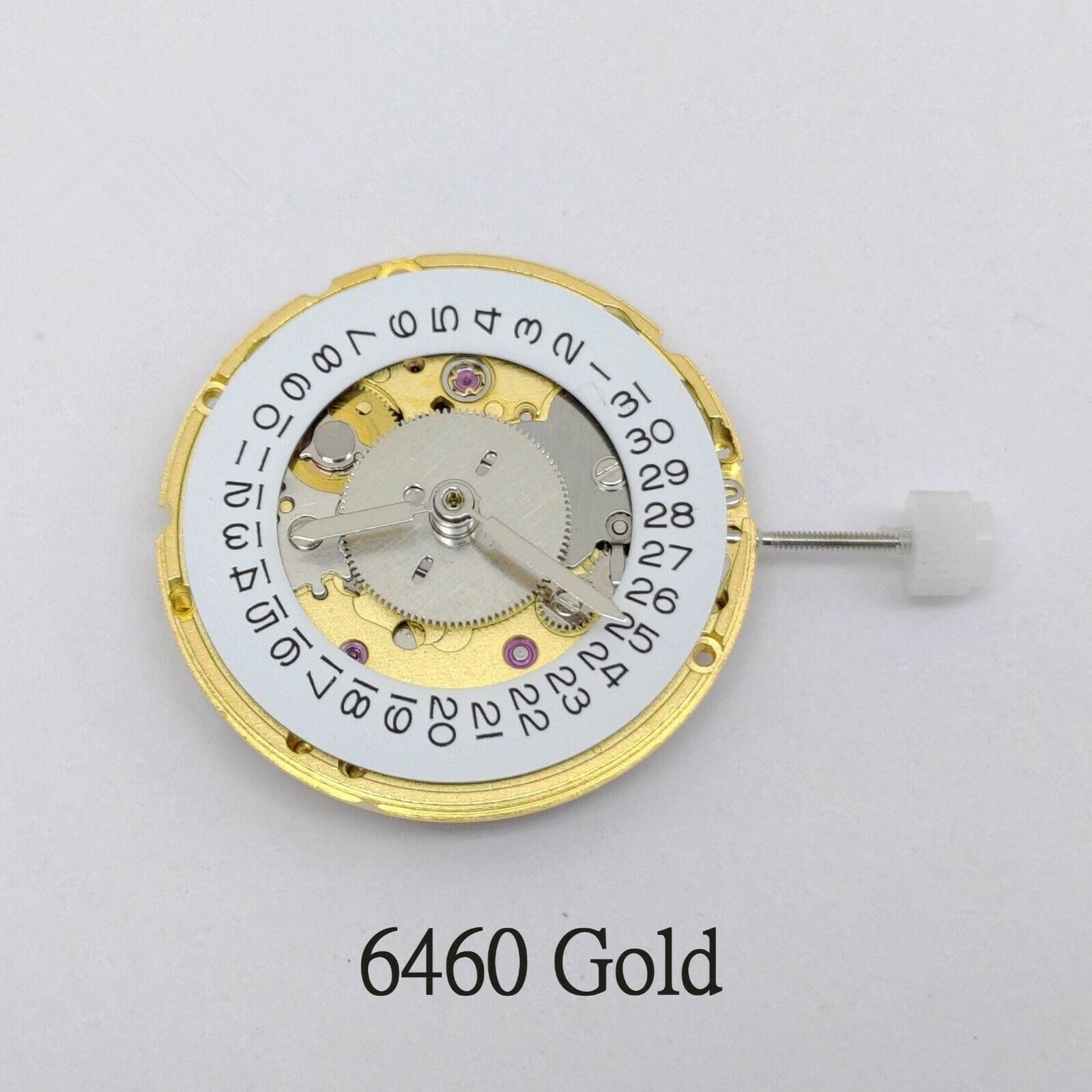 4-Hand Gold Plate Automatic Mechanical Watch Movement Replace For ETA 2836-2 GMT