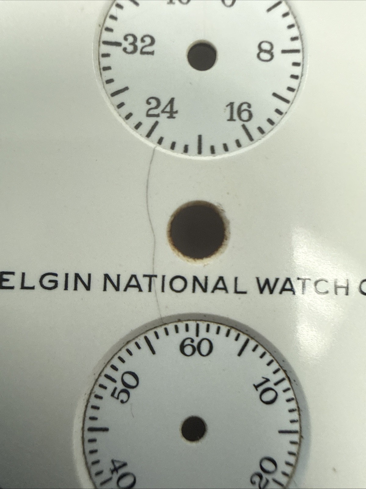 Elgin Deck Watch Marine Chronometer Up/Down Indicator 53mm Dial Not Perfect