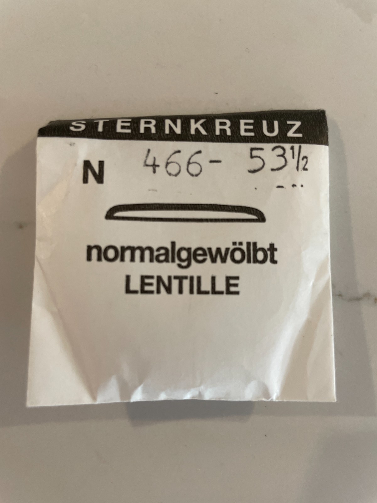 Sternkreuz N 466 Watch Crystal 46.6mm Domed Acrylic NOS