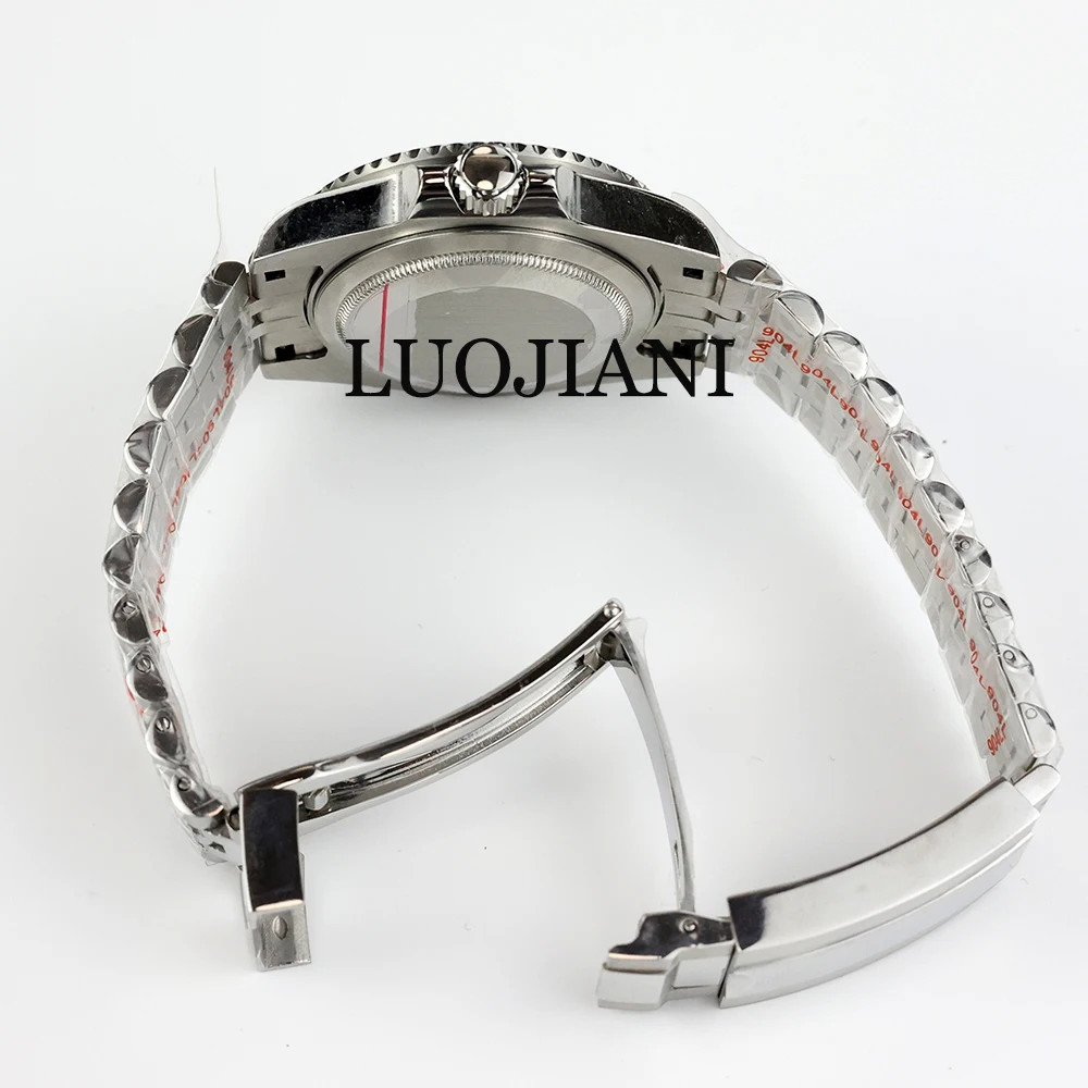 40mm NH35 Steel Case Ceramic Bezel Sapphire 28.5 Dial Jubilee Strap