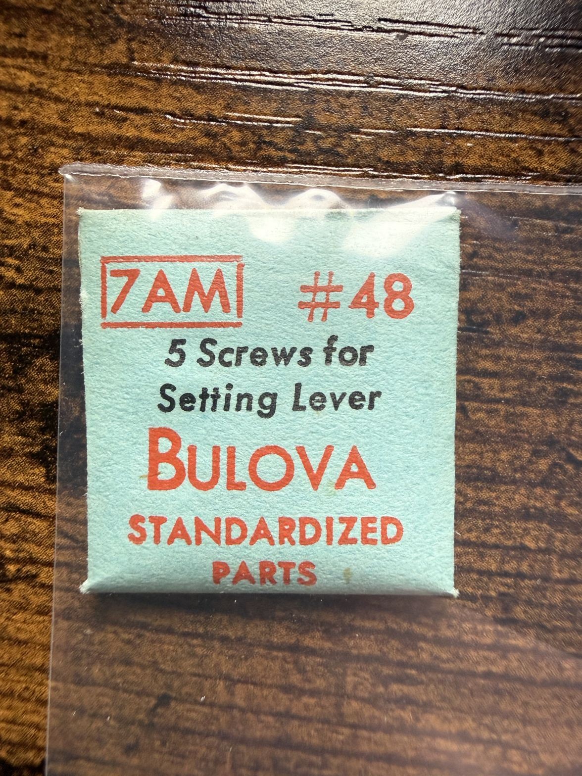 Bulova 7AM #48 Screws for Setting Lever NOS Genuine Vintage Watch Part