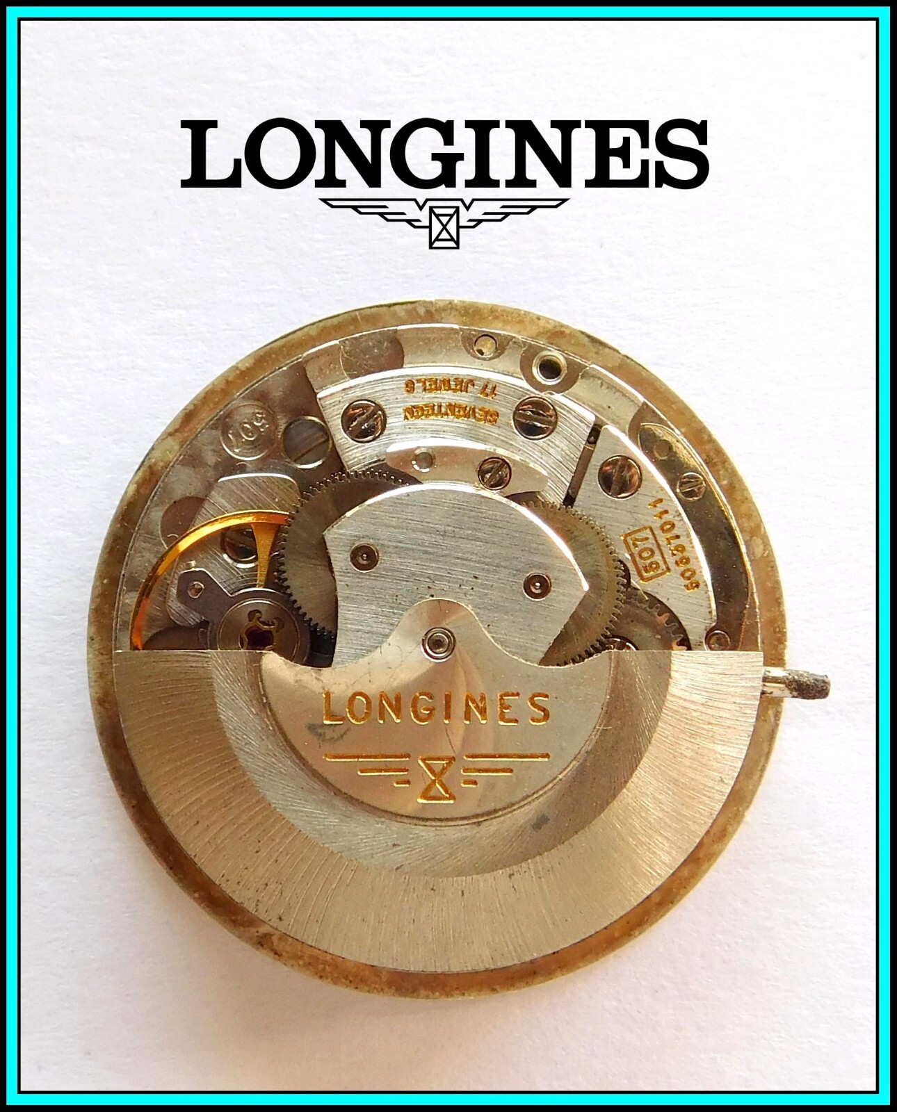 LONGINES ADMIRAL AUTOMATIC Watch, Cal. 507 Day-Date 17 Jewels – WORKING