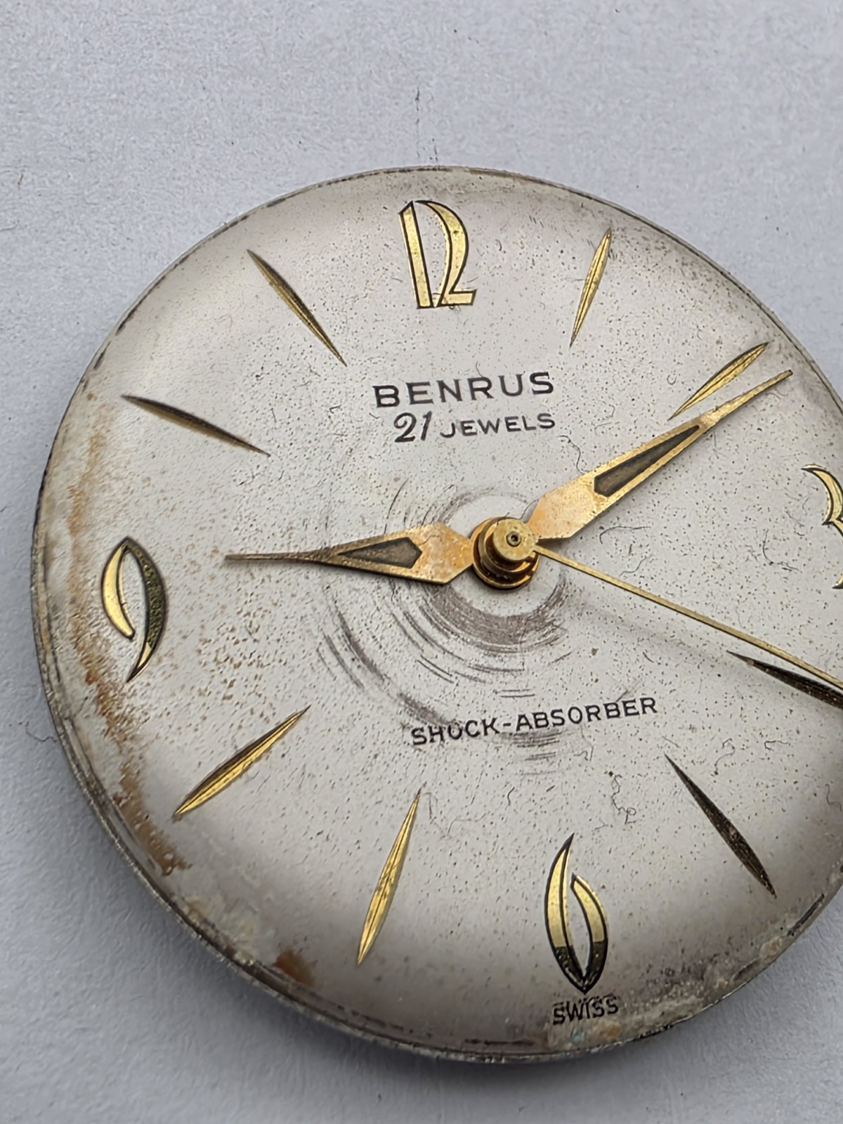 Benrus BH 251 21 Jewel Swiss Watch Movement – Good Balance Lot 247