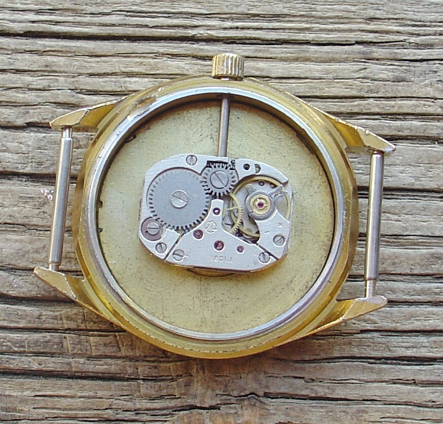 Vintage Mens watch Luch Belarus (USSR) Black Dial