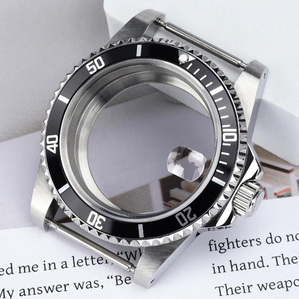 High Quality 38MM Watch Case Sapphire Glass for Retro Submariner NH35 NH36 NH34