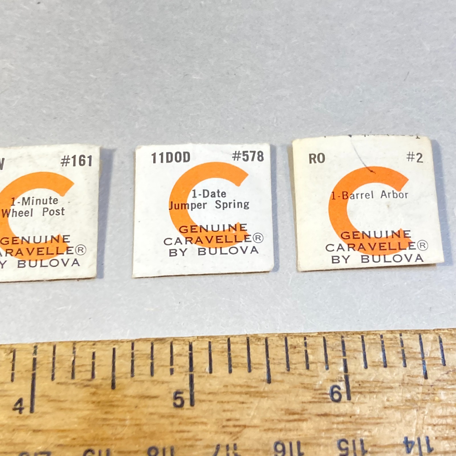 Vintage Bulova Caravelle Watch Parts 3Pc Spring Arbor Post Replacement Parts