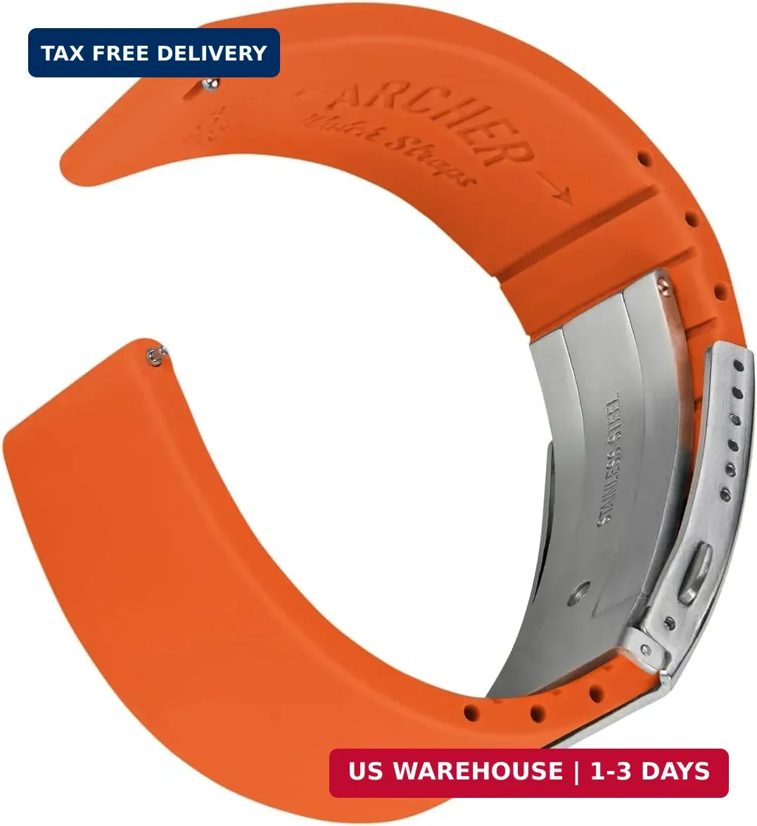 Archer Watch Straps – Quick Release Custom Fit Silicone Watch Strap