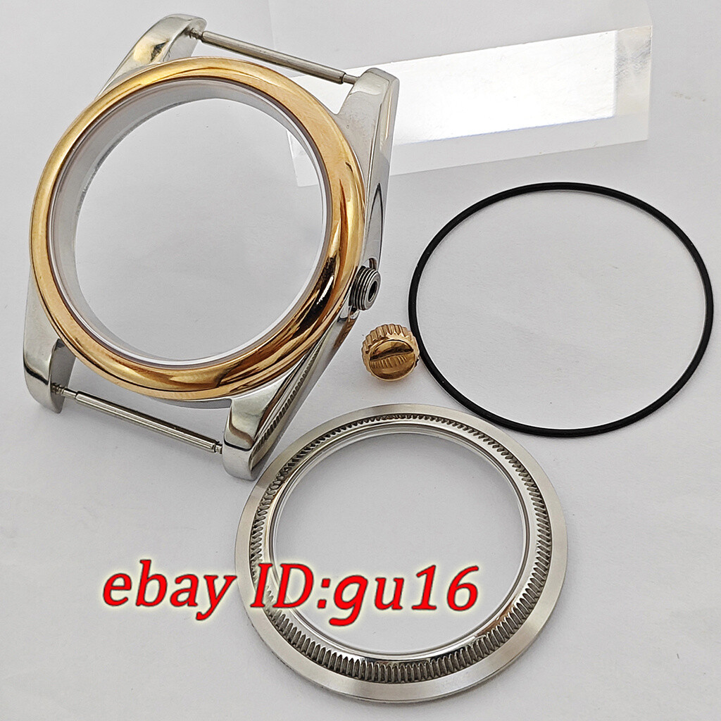 36mm 39mm watch case rose gold/silver fit NH35 Miyota 8215 ETA 2824/2836 DG2813