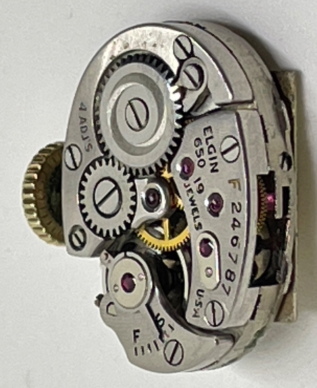 LADY ELGIN 650 MOVEMENT 19 Jewels 4 Adjustments Runs