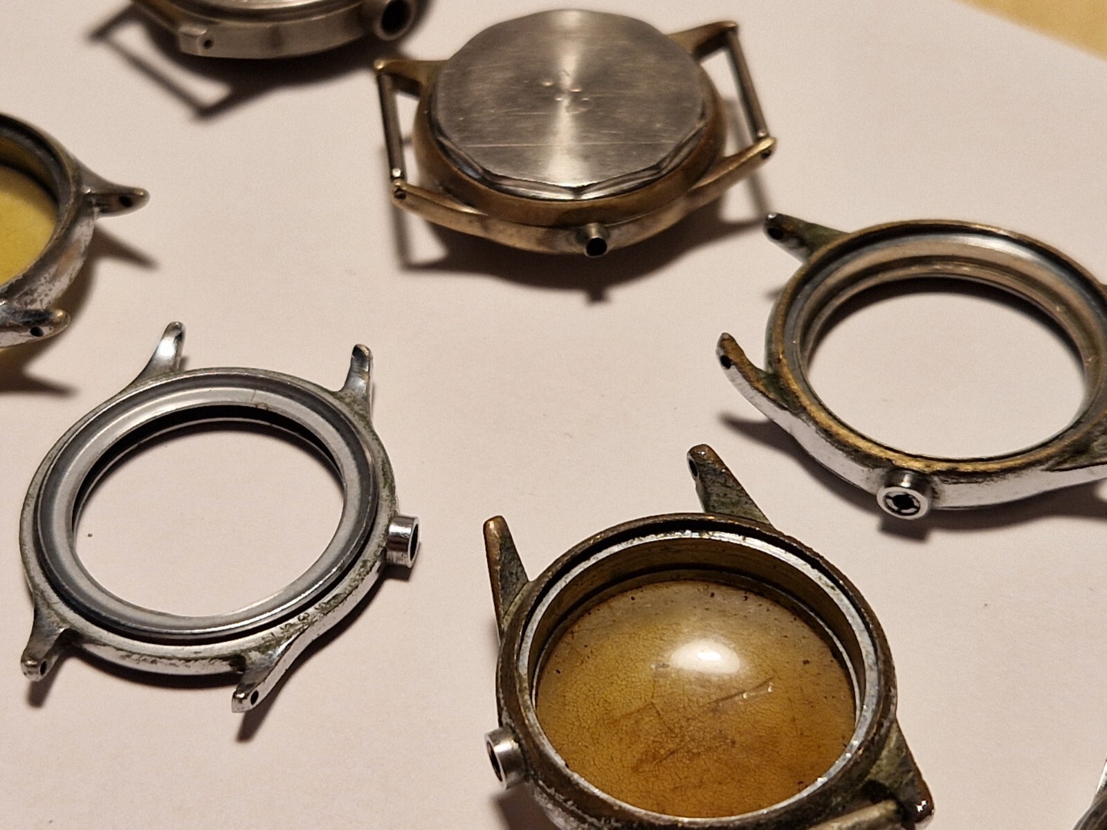 Military US Vintage Vietnam war Watch case part Bulova Elgin Waltham Benrus USA.