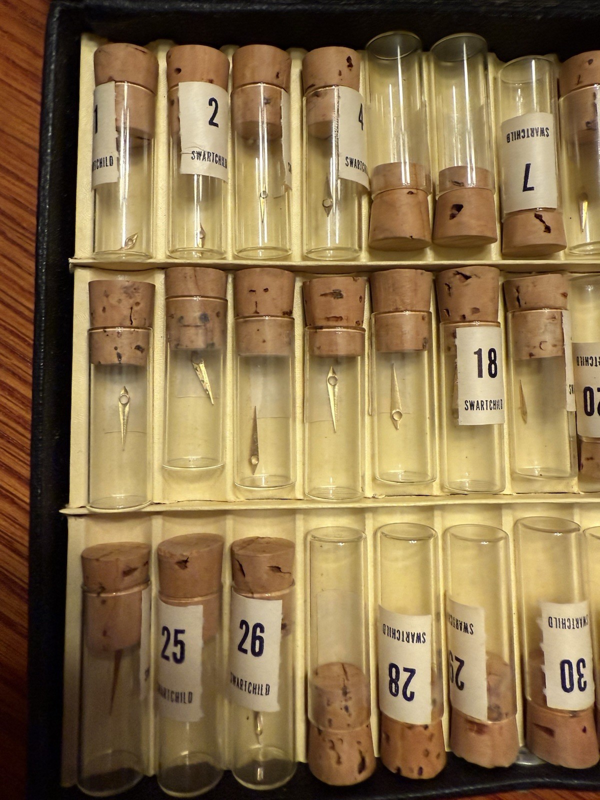 Vintage Swartchild Dauphine Watch Hand Case Assortment Kit #91108