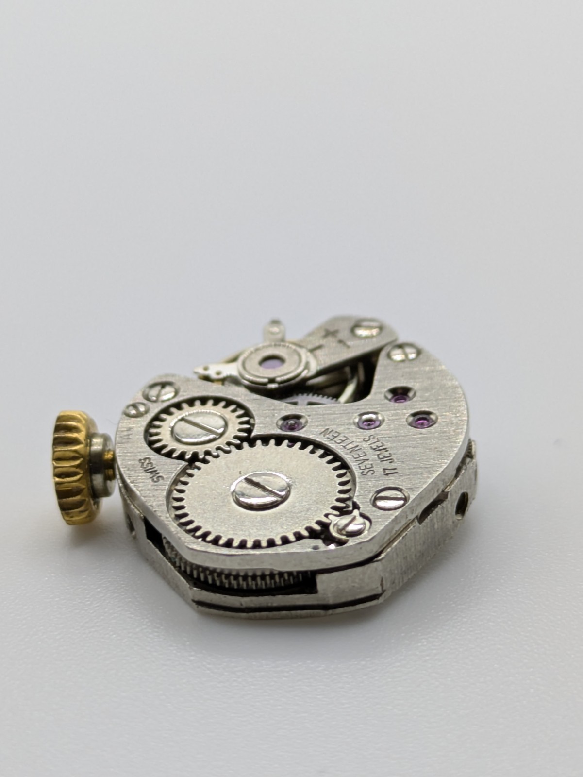 FHF ST 69-2 Manual Wind Watch Movement No Dial 17 Jewels Swiss Made Untested