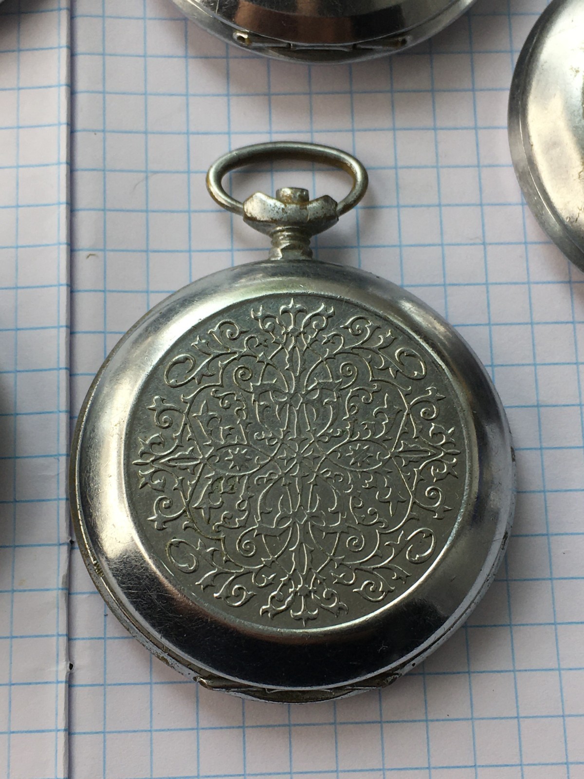 Lot of 7 Pocket Watch Molnija cases soviet. for spare parts or for restoration.