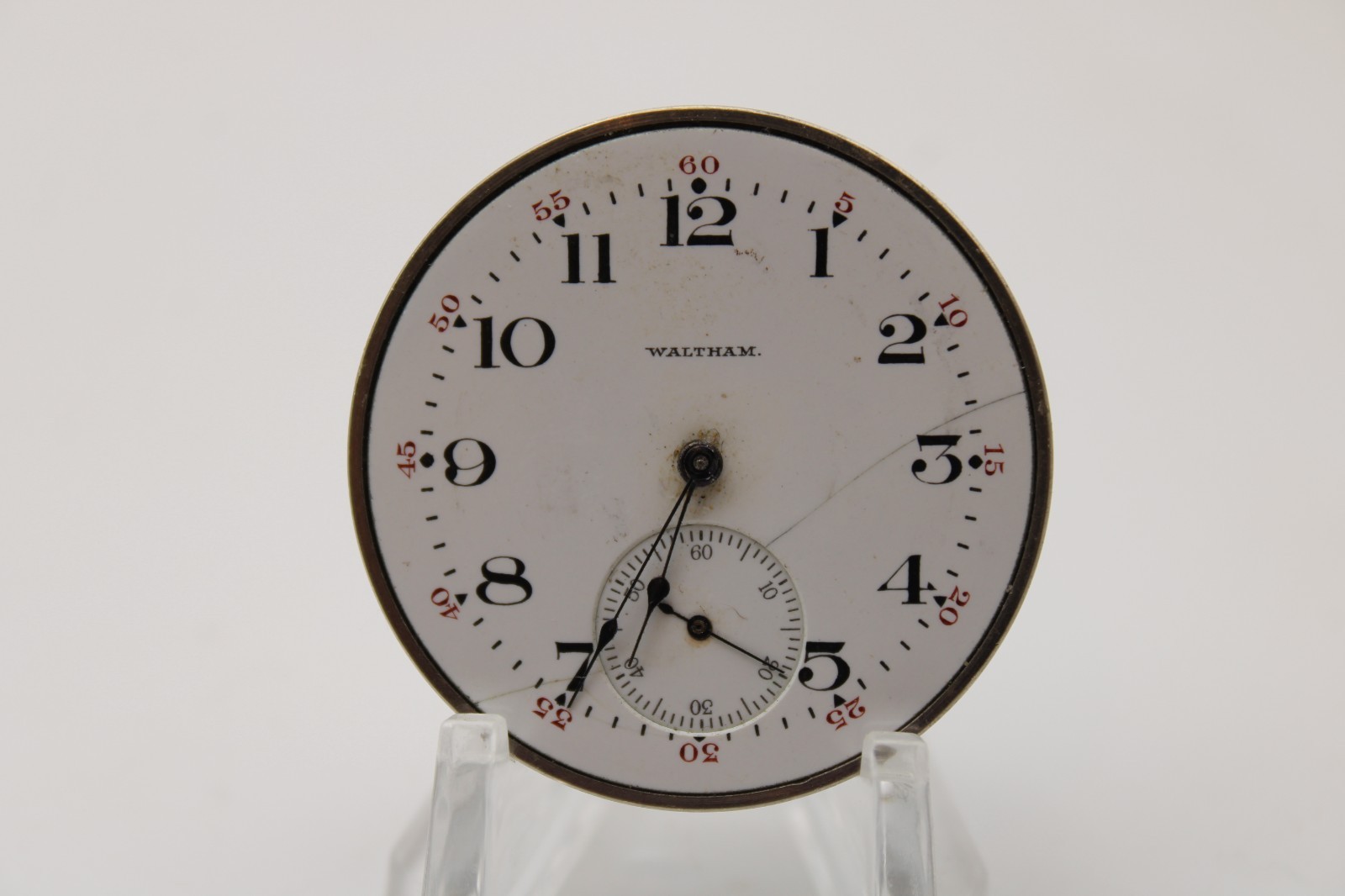 1914 WALTHAM POCKET WATCH MOVEMENT 19774968 GRADE: 225 12s 17j (QF)