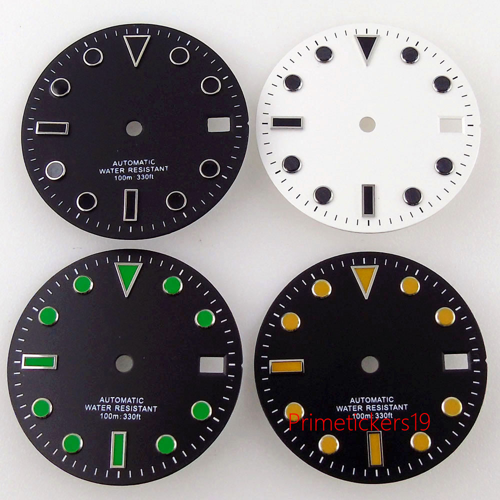 Fit NH35 Miyota8215 DG2813 ETA2824 2836 Movement 28.5mm Sterile Watch Dial Date
