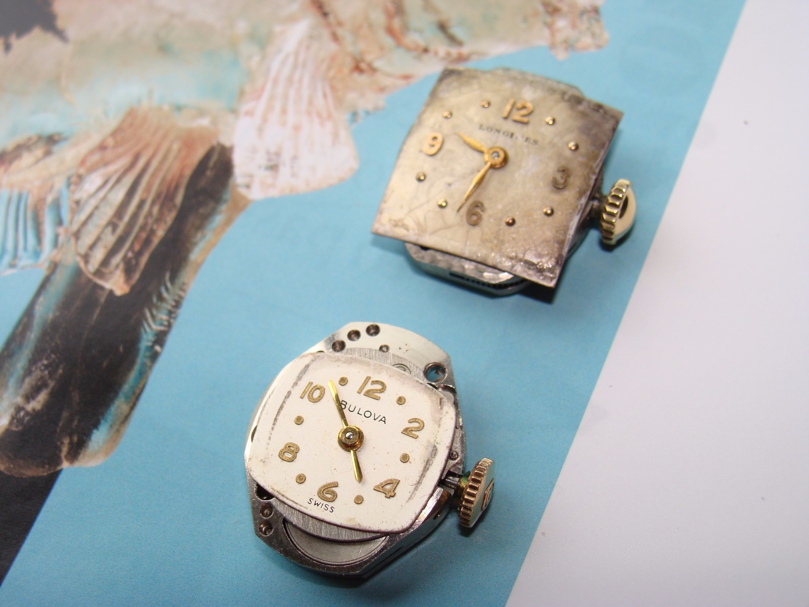 Vintage Watch Movements Lot – Longines Hamilton Bulova ETA 2512 Wittnauer 5D FHF