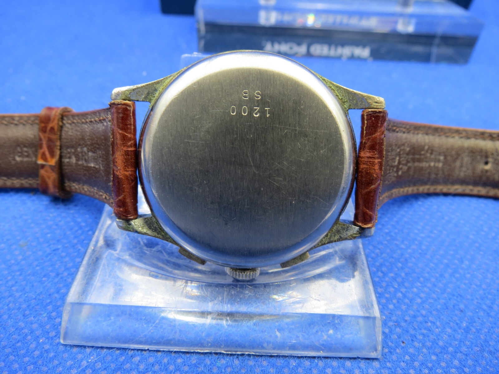 WAKMANN VINTAGE CHRONOGRAPH RARE LANDERON MOVEMENT NICE 34 MM CLEAN