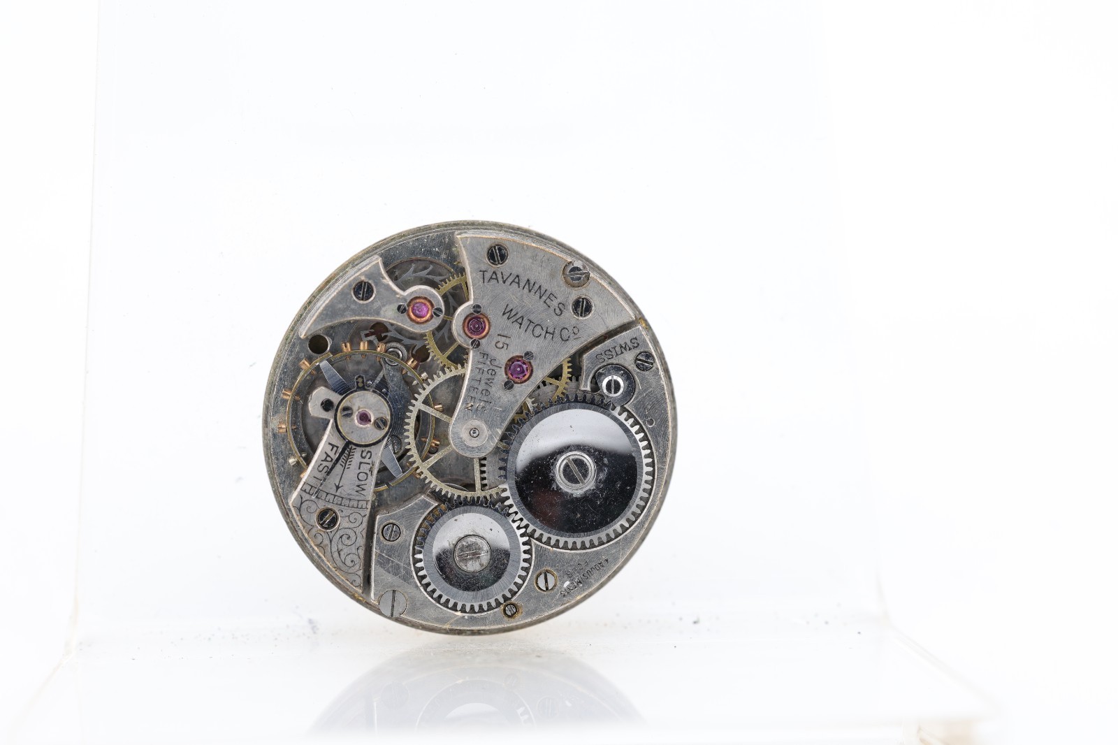 TAVANNES 15j SWISS HIGH GRADE WRIST WATCH MOVEMENT, 29.6mm, FOR REPAIR (M13)