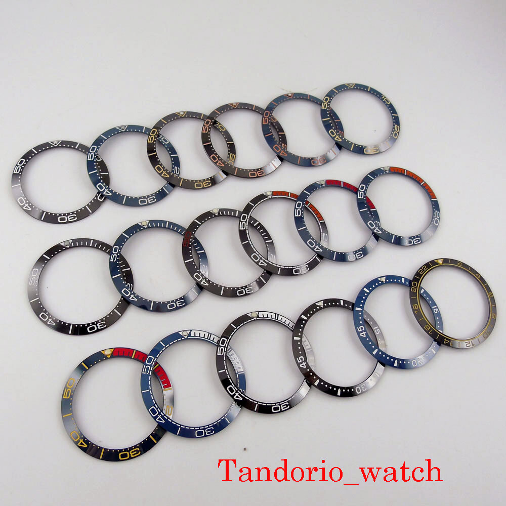 New 38mm Ceramic Watch Bezel Insert Ring Fit 40mm Automatic Men Watch 18 Models