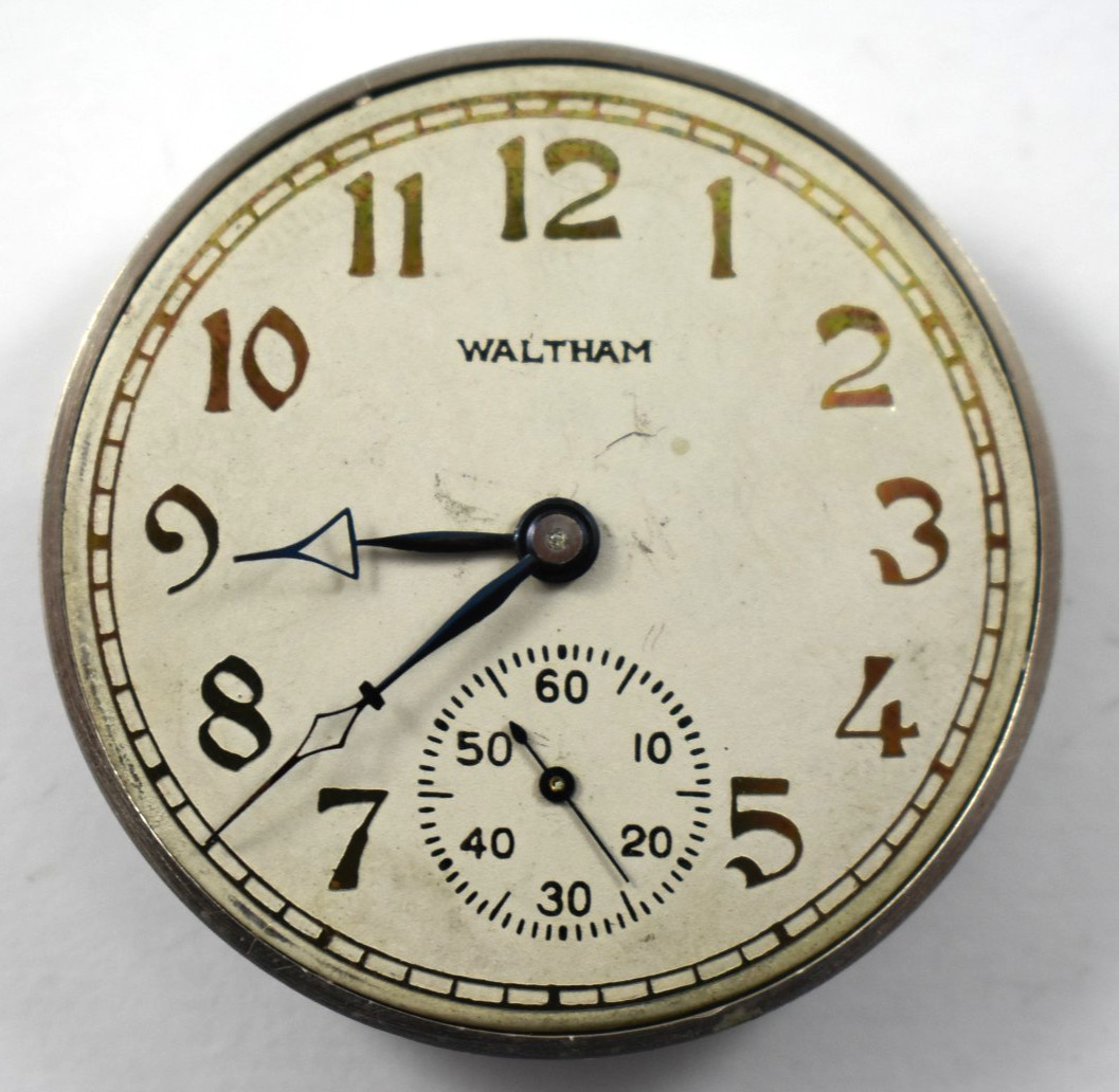 Vintage Waltham Grade 225 12s 17J OF Pocket Watch Movement lot.qj