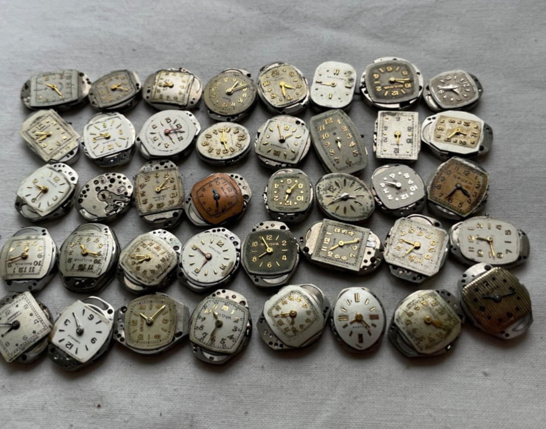 40 movement for USA ladies watches AS IS – Elgin Bulova Waltham Gruen etc.