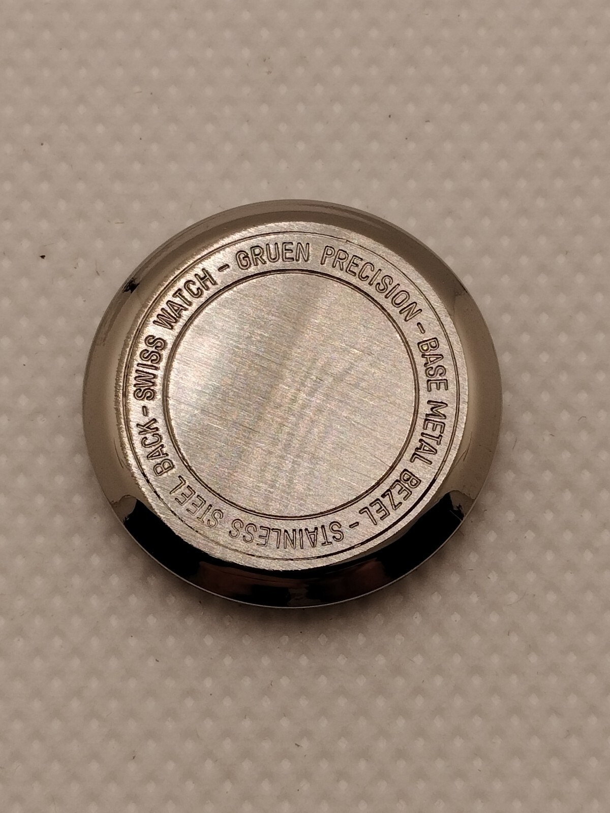 Gruen Watch Case w Crown 227-2203 22mm Swiss Stainless Steel New Old Stock (NOS)