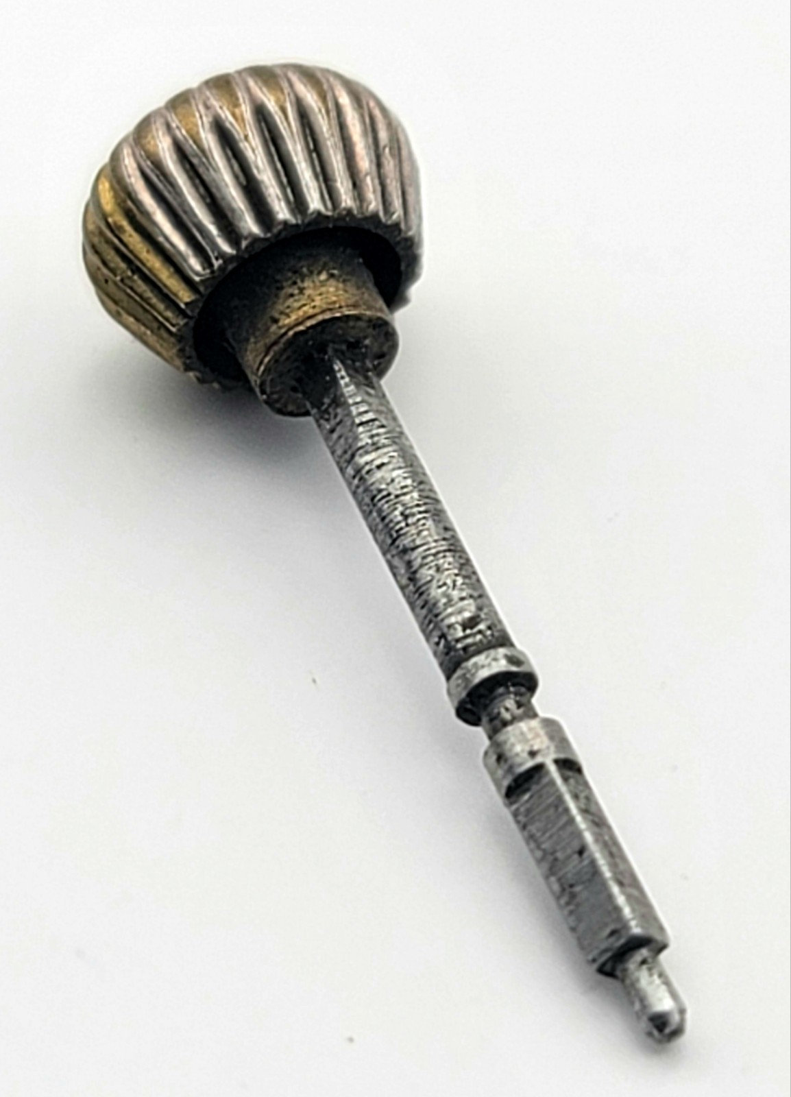 SB9A15: Vintage Pocket Watch Fluted Crown 8mm Dia x 25.4mm L x 1.7mm Stem Dia