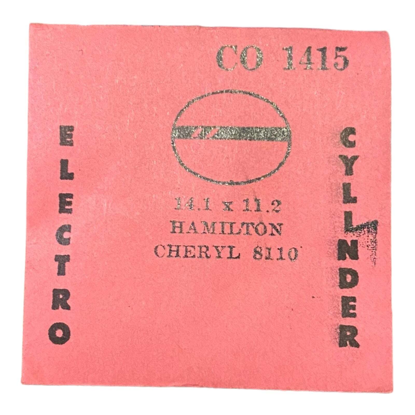 Electro Cylinder CO1415 CO 1415 Watch Crystal 14.1×11.2 NOS Part Hamilton