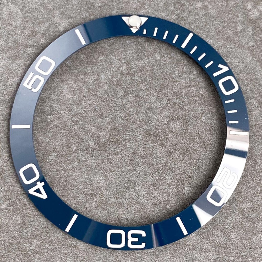Mod 38mm*30.6mm Ceramic Watch Bezel Insert For 40mm Sub GMT Men Watch Parts
